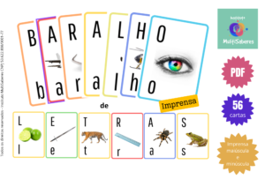 Baralho de letra imprensa