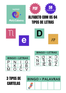 Bingo de letras e de palavras